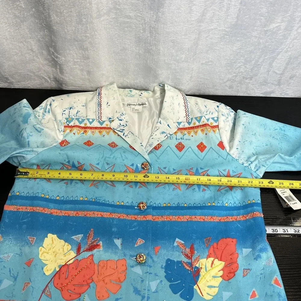 Vintage Drapers & Damons Desert Bloom Beaded/ Embroidered Jacket Women’s XL NWT